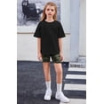 thumbnail image 2 of Arshiner Girls Summer 2 Piece Outfits Drop Shoulder T-Shirts and Biker Shorts Cool Kids Short Sets, 2 of 6