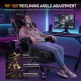 thumbnail image 5 of HLDIRECT Gaming Chair, Ergonomic Fabric Gamer Chair, Video Game Chair with Footrest and Massage Lumbar Cushion, Computer Office Chair, 5 of 9
