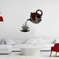 thumbnail image 2 of 3D Wall Clock Acrylic Coffee Cup Teapots Perfect Art Decorate Modern Wall Hanging Clock For Home, 2 of 3