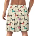 thumbnail image 2 of NICKSUN Shorts de Pyjama Amusants pour Hommes, Bas de Pyjama Doux avec Poches, Chien Teckel, m, 2 of 6