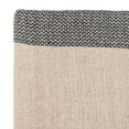 thumbnail image 4 of Soft Cotton Blend Knit Throw with Fringe, Grey and Cream, 4 of 5
