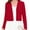 Red, variant on Chiclily Women's Long Sleeve Cropped Cardigans Sweaters Open Front Knit Short Shrugs for Dresses, Yellow L