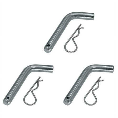 3X Trailer Hitch Pin and Clip 5/8-Inch Diameter Heavy Duty Trailer Hitch for 2 Inch Diameter Receiver Hitch Ball Mount