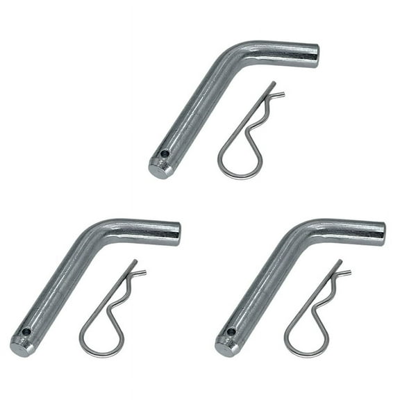 3X Trailer Hitch Pin and Clip 5/8-Inch Diameter Heavy Duty Trailer Hitch for 2 Inch Diameter Receiver Hitch Ball Mount