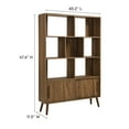 thumbnail image 4 of Transmit Bookcase with Sliding Doors in Walnut, 4 of 10