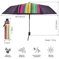 thumbnail image 3 of FORMRS Travel Umbrella Folding Auto Open Close Windproof Rain UV Protection, Colorful UFO, 3 of 8