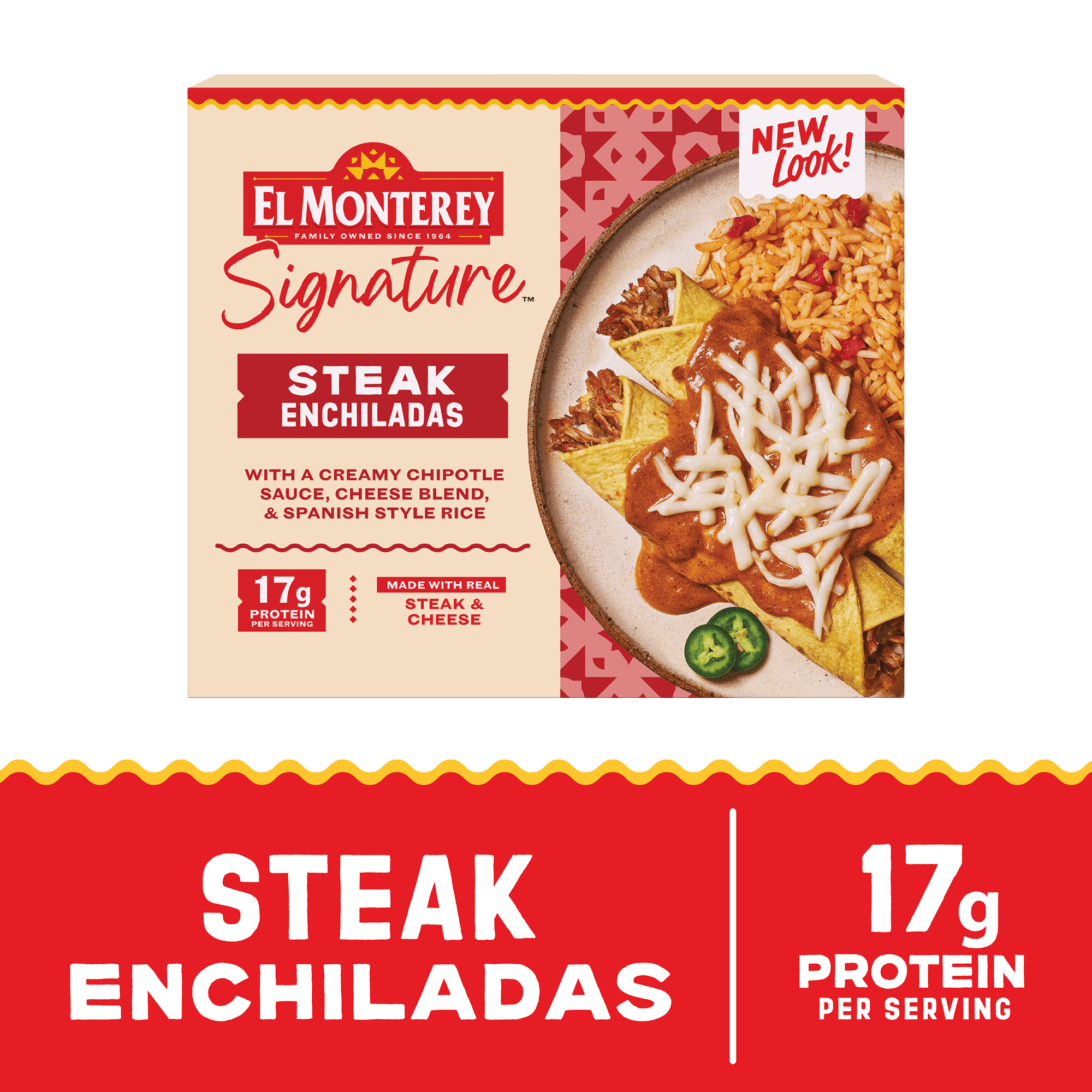 El Monterey Signature Entrée Steak Enchilada, 9 oz (Frozen)