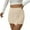 Beige, variant on Uaswgudfs Women's Knit Mini Skorts - Mid-Rise Stretch Bodycon Skirt with Front Slit & Built-in Shorts