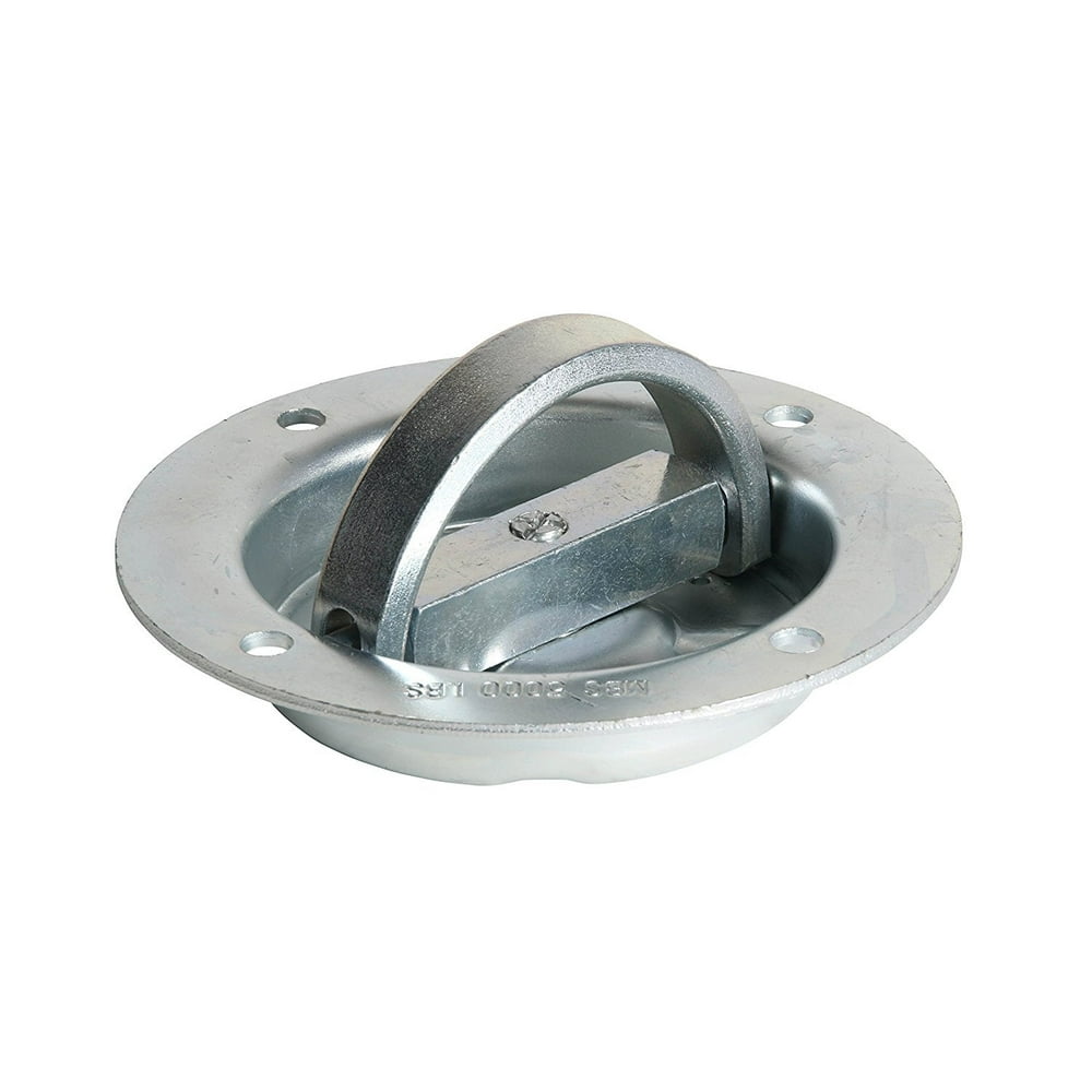10 D Ring TieDown Anchors, Rotating Recessed Pan Fitting to Secure