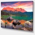 thumbnail image 2 of Coucher de Soleil Coloré sur le Lac Eibsee, 2 of 3