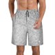 thumbnail image 1 of Balery Silver Mosaic Traje de Baño Estilo Hawaiano para Hombre, Shorts de Secado Rápido con Bolsillos-X-Large, 1 of 6