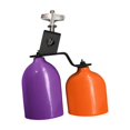 thumbnail image 3 of Campana con mango CUTICAT Instrumento de percusión morado y naranja, 3 of 8