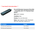 thumbnail image 2 of Fan and Alternator Accessory Drive Belt - Compatible with 1973 Plymouth Road Runner - Gates, 2 of 2