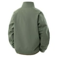 thumbnail image 5 of FYEGRE Men's Stand Collar Casual Jacket Slim Fit Outdoor Windbreaker Lightweight Comfortable Daily Wear Durable Soft Fabric Versatile Stylish Design Army Green XL, 5 of 5