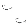 thumbnail image 4 of Yuarrent Anzuelo de pesca de acero de alto carbono, portátil, agua de mar, agua dulce, agua salada, río, corriente, gusano, anzuelos de manivela con 2g 2piezas, 4 of 6