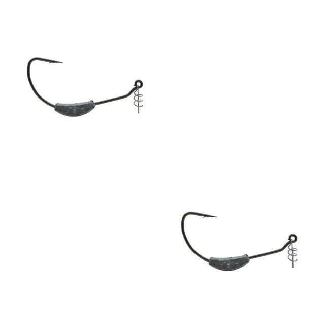 Eigraketly Anzuelo de pesca portátil para exteriores, agua de mar, agua dulce, agua salada, cebo de gusano, anzuelos de manivela, equipo de aparejos, 5.25 g 2piezas Eigraketly CBP269742