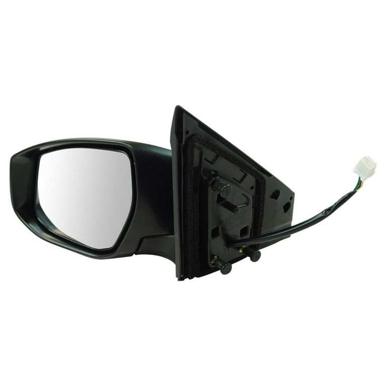 Adjustable Electric Mirror Black Smooth LH Driver Side with Turn
