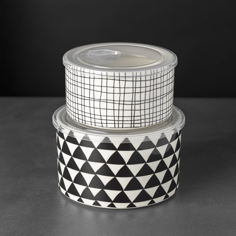 Thyme & Table 4-Piece Ceramic Baking Dish & Lid Set, Medallion photo 8
