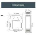 thumbnail image 4 of Signal Isolator, 2 in 2 Out DIN Rail Mount Current Signal Isolator Transmitter Wide Application DC 4-20mA Input  for Control, 4 of 7