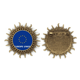 thumbnail image 1 of Pin de Gancho de Metal Vintage Estrella Amarillo alrededor de Europa con Forma de Sol, 1 of 3