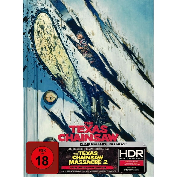The Texas Chainsaw Massacre 2 - Mediabook - Cover D (4K Ultra HD Blu-ray Bonus-Bl (4K Ultra HD)
