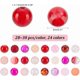 thumbnail image 4 of 24 cuentas de vidrio rojo de 8 mm de color, 672 piezas, cuentas de San Valentín, cuentas redondas para pulseras, cuentas sueltas, cuentas espaciadoras de vidrio., 4 of 9