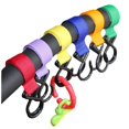 thumbnail image 1 of Cochecito de bebé con Velcro colorido, 6 uds., seguro, multiusos, doble gancho, gancho doble para cochecito de bebé, 1 of 5