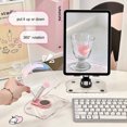thumbnail image 3 of tredstone Adjustable Phone Bracket Acrylic Tablet Stand With 360° Rotation Reserved Charging Port Pink, 3 of 6