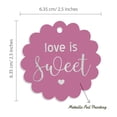 thumbnail image 6 of Inkdotpot Silver Foil Paper Hang Tags Love Is Sweet Wedding Favor Tags 100 Piece, 6 of 7