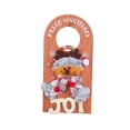 thumbnail image 3 of Bouton de Porte de Noël Suspendu Signe Cartoon Décoration de Noël Signe Pendentif devant Cerf, 3 of 9
