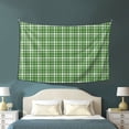 thumbnail image 4 of Green Plaid Tapestry, Wall Decor Home Decor Bedroom Living Room Dorm Tapestry Room Wall Hanging, 60 x 40 inches, 4 of 8