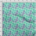 thumbnail image 4 of oneOone Cotton Poplin Sea Green Fabric Tropical Watercolor Leaf Sewing Fabric By The Yard Printed Diy Clothing Sewing Supplies 56 Inch Wide, 4 of 4
