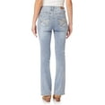 thumbnail image 4 of WallFlower Women's Luscious Curvy Bootcut Mid-Rise Insta Stretch Juniors Jeans (Standard and Plus), 4 of 4