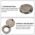 thumbnail image 4 of Uxcell Copper Peephole Cover Rotating Door Viewer Covers With Self-Adhesive Tool For Home 5/8" Bronze, 4 of 6
