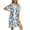 C-Green, variant on WBQ Nightgown for Women Short Sleeve Nightshirt V Neck Sleepwear with Pockets Printed Knee Length Nightdress House Lounge Dresses Loose Housecoat, S-2XL