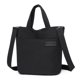 thumbnail image 2 of Bolso de mano para mujer, bolso de mano de lona a la moda de gran capacidad, bolso de mensajero sólido (negro), 2 of 6