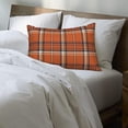 thumbnail image 6 of Fall Pillow Covers 12 x 20 Inch Set of 2 Autumn Orange Navy Blue Plaid Throw Pillows Outdoor Decorative Harvest Thanksgiving Pillowcases Linen Cushion Cases for Farmhouse Home Bed Sofa Couch, 6 of 6