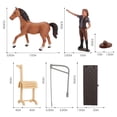 thumbnail image 4 of Juego de s de caballos Zulema Juguetes para niños Modelo de escultura, 4 of 8