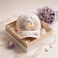 thumbnail image 4 of 3D Halloween Embroidered Baseball Cap, Pumpkin Ghost Embroidery Cotton Fall Hat for Women, Adjustable Baseball Cap for Fall Halloween Party Gift(Ghost), 4 of 6