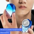 thumbnail image 3 of AMERTEER Electric Razor Mesh Blade One-Button Use Shaver Mini 7000 RPM Waterproof for Men, 3 of 9