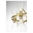 thumbnail image 6 of Warm Brass Ten Light Chandelier from the Bennington Collection, 6 of 6