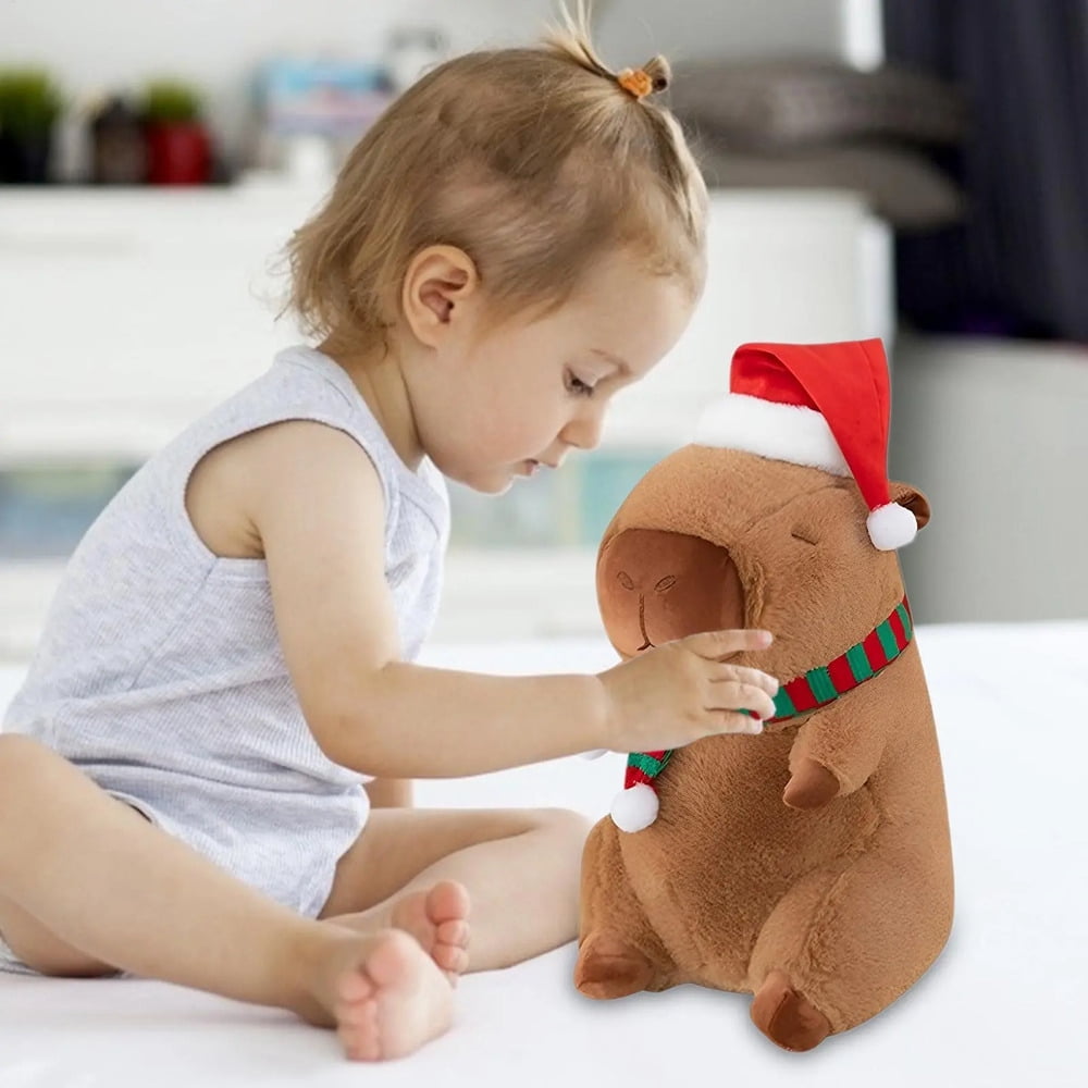 Christmas Capybara Plush Capybara Stuffed Animal Toy