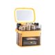 thumbnail image 1 of Organizador de maquillaje con caja de almacenamiento de cosméticos con espejo iluminado LED para tocador Amarillo Zulema organizador cosmético, 1 of 8
