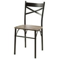 thumbnail image 2 of Furniture of America Palmer Industrial 3-Piece Dining Set, Antique Brown, 2 of 9