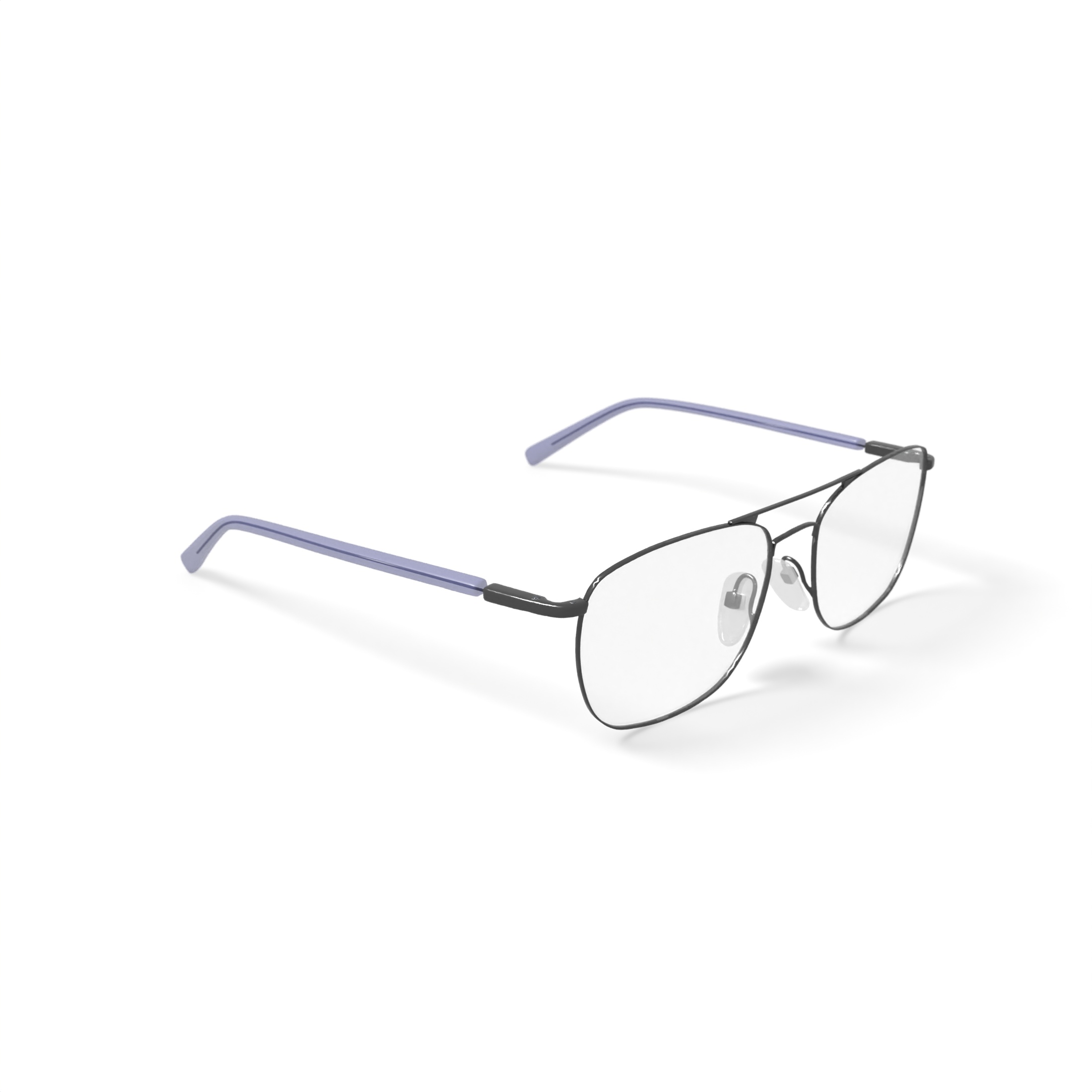 Walmart Men's MK09801 Square Prescription Eyeglasses with Case, Gray