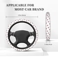 thumbnail image 3 of Rateoe Umbrella Cat Pattern Elastic Stretch Steering Wheel Cover, Universal 15 inch, Microfiber Breathable , Anti-Slip, Odorless, Easy Carry, 3 of 6