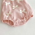 thumbnail image 4 of VNKIDY Girls Bodysuits Baby Summer Dress Little Girls Lace Crewneck Sleeveless Bow Pattern For Newborns Daily Wear Durable Onesie, 4 of 9