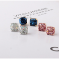 thumbnail image 3 of K Series Square Resin Crystal Small Color Sequin Stud Earrings, As a Gift for Valentine's Day, Mother's Day, and Birthday (kse0572), 3 of 4