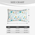 thumbnail image 4 of Naloa Gold Stars Blue Dots Pattern Pillowcase, Throw Pillowcase, Wrinkle-Free, Stain-Resistant with Hidden Zipper for Bedroom Sofa-20"x30", 4 of 6