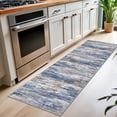 thumbnail image 6 of iOhouze Runner Rug 2x7 Kitchen Runner Rugs Non-Slip Washable Soft Print Distressed Carpet Runner for Entryway Bathroom Laundry Room Foyer, Blue Rust White, 6 of 8